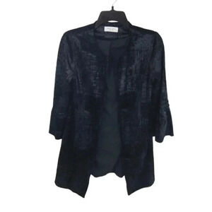 {Lola & Sophie} Velvet Bell Sleeve Topper Jacket Size Small
